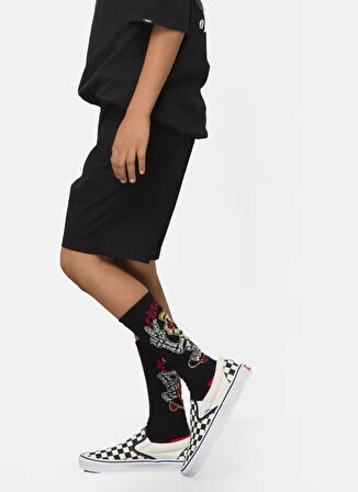 Vans Lastikli Bel Normal Siyah Erkek Çocuk Şort VN0A7SHEBLK1-Range Elastic Waist
