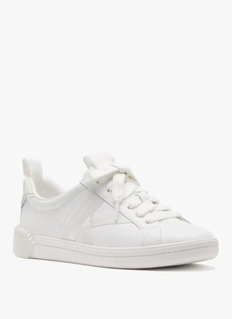 Beyaz Kadın Deri Sneaker KG693