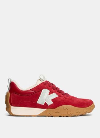 Kırmızı Kadın Deri Sneaker KN185