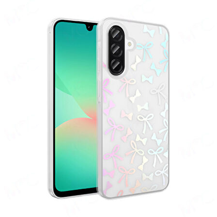 Gpack Samsung Galaxy A26 uyumlu Kılıf Şeffaf Folk Sert Kapak Figürlü