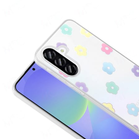 Gpack Samsung Galaxy A36 uyumlu Kılıf Şeffaf Folk Sert Kapak Figürlü