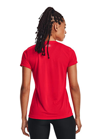 Under Armour Kırmızı Kadın Düz T-Shirt 1255839 Tech SSV - Solid