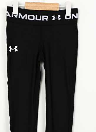 Under Armour Siyah Kız Çocuk Dar Paça Dar Düz Tayt 1373954-001 Armour Legging