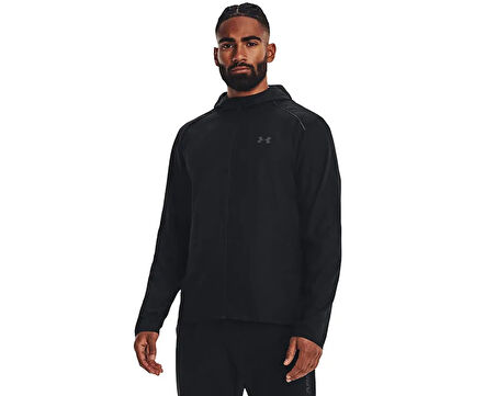 Under Armour Ua Launch Hooded Erkek Outdoor Ceketi 1376795-001 Siyah