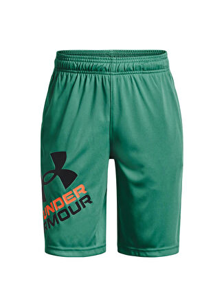Under Armour Lastikli Bel Bol Kesim Yeşil Erkek Çocuk Şort 1361817-508 UA Prototype 2.0 Logo S