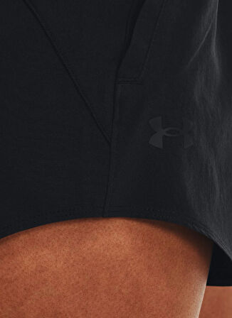 Under Armour 1376935-001-UA Vanish 3in Short Siyah Lastikli Bel Normal Düz Kadın Şort