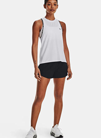 Under Armour 1376935-001-UA Vanish 3in Short Siyah Lastikli Bel Normal Düz Kadın Şort