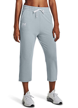 Under Armour Normal Lacivert Kadın Eşofman Altı 1377000-465 UA Rival Terry Flare