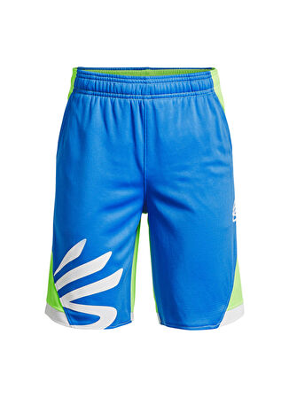 Under Armour Lastikli Bel Bol Kesim Mavi Erkek Çocuk Şort 1370278-436 B CURRY SPLASH SHORT