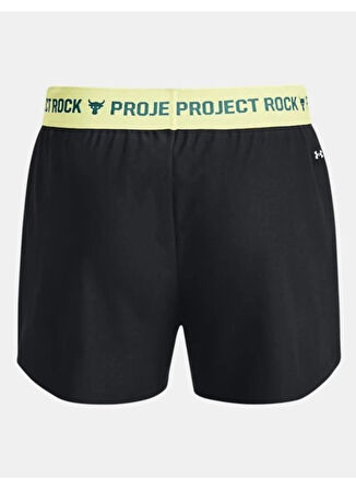 Under Armour Bağlamalı Bel Bol Kesim Siyah Kız Çocuk Şort 1377479-001 Pjt Rock Play Up Short