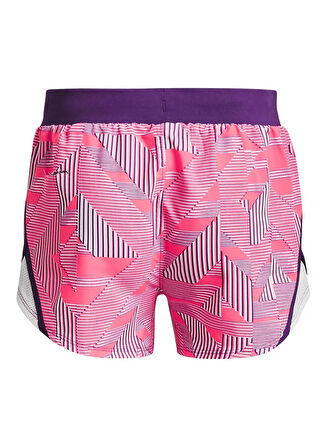 Under Armour Lastikli Bel Standart Pembe Kız Çocuk Şort 1369928-683 UA Fly By Printed Short