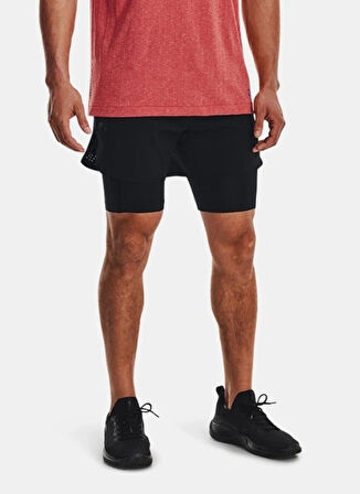 Siyah Erkek Lastikli Bel Şort 1378604-001 UA Vanish Elite 2in1 Sh