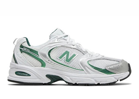 New Balance 530 White Nightwatch Green Unisex Sneaker 