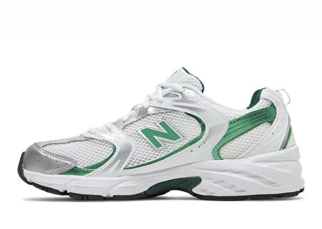 New Balance 530 White Nightwatch Green Unisex Sneaker 