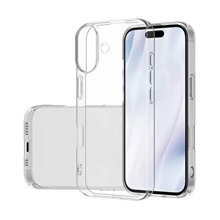 Gpack iPhone 17 uyumlu Kılıf Süper Silikon Şeffaf