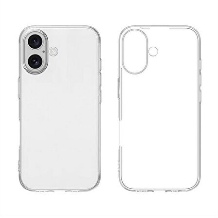 Gpack iPhone 17 uyumlu Kılıf Süper Silikon Şeffaf