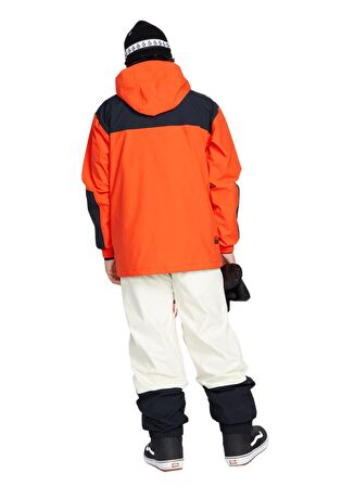 Volcom Turuncu Erkek Kapüşonlu   Kayak Montu G0652306 _Volcom Longo Goretex Os E