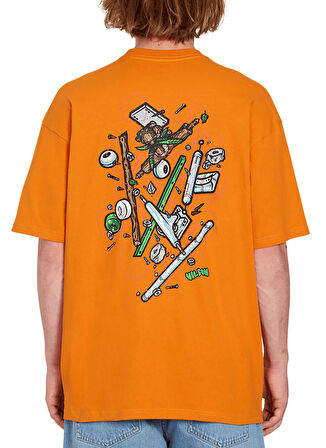 Volcom Turuncu Erkek T-Shirt A5212306_Volcom Fa Todd Bratrud Lse