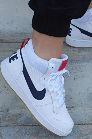 Nike Court Borough Mid Unisex Beyaz Günlük Spor Ayakkabı