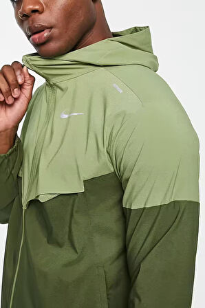 Nike Windrunner Running Recoverable Packable Full-Zip Hoodie Yeşil Erkek Ceket