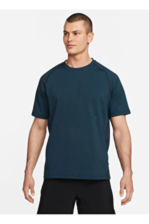 M Nk Dfadv Aps Top Ss Petrol Yeşili Bisiklet Yaka T-shirt Dq4818-454