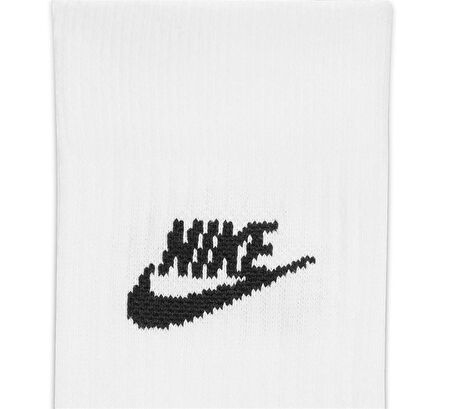 Nike U NK NSW EVERYDAY ESSENTIAL CR BEYAZ Unisex Çorap