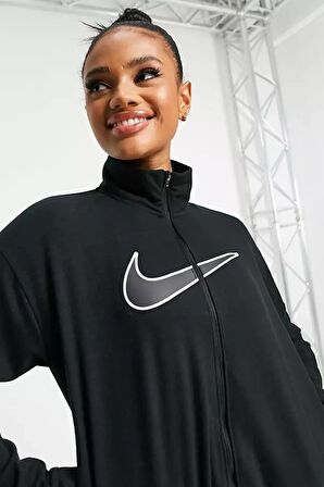 Nike Dri-Fit Swoosh Graphic Running Full-Zip Kadın Ceket