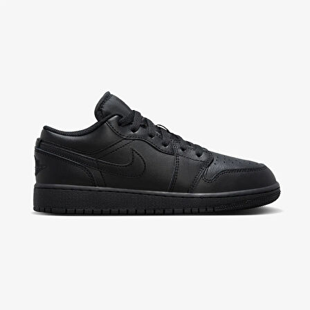NİKE Jordan Air 1 Low Genç Çocuk Siyah Spor Ayakkabı