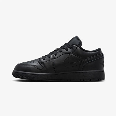 NİKE Jordan Air 1 Low Genç Çocuk Siyah Spor Ayakkabı