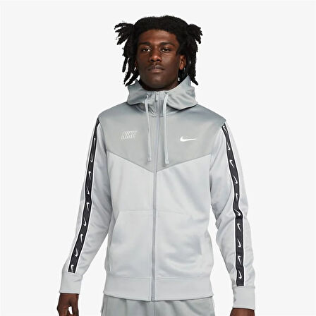 Nike M Nsw Repeat Swoosh Pk Full-Zip Hoody Erkek Sweatshirt