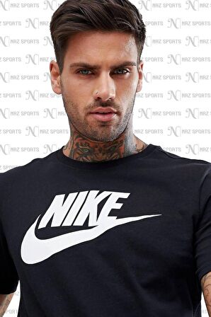 Nike Sportswear Clup Standart Kesim Siyah Erkek Spor Tişört