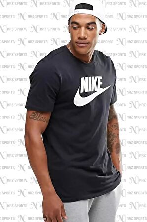 Nike Sportswear Clup Standart Kesim Siyah Erkek Spor Tişört