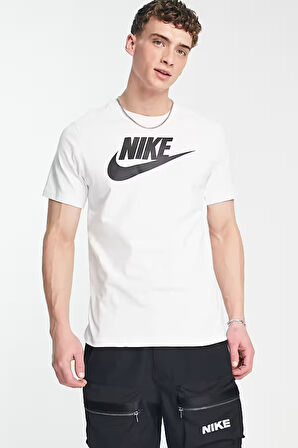 Nike Sportswear Clup Standart Kesim Beyaz Erkek Spor Tişört