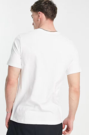 Nike Sportswear Clup Standart Kesim Beyaz Erkek Spor Tişört