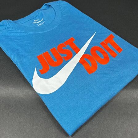 NIKE JUST DO IT LOGO AÇIK MAVİ ERKEK TSHIRT DX1989-469