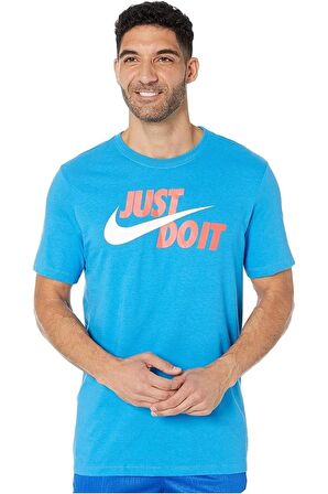 NIKE JUST DO IT LOGO AÇIK MAVİ ERKEK TSHIRT DX1989-469