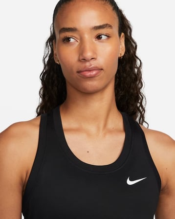 Nike Dri-FIT DX0706-010 Yarışçı Sırtlı Kadın Atleti - Siyah