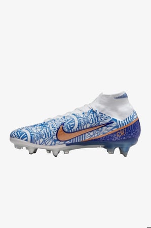 Nike Zoom Mercurial Superfly 9 Elite Cr7 Sg-Pro Anti-Clog Traction Erkek Beyaz Krampon (Çim Zemin) DQ5294-182