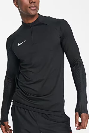 Nike Dri-Fit Strike Dar Kesim Erkek Siyah Antrenman Üstü