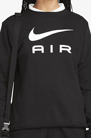Nike Air Fleece Crew Siyah Kadın Sweatshrit
