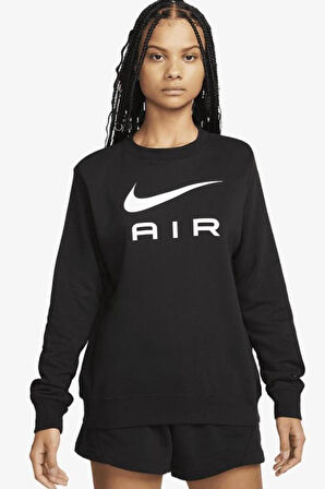 Nike Air Fleece Crew Siyah Kadın Sweatshrit
