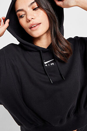 Nike Sportswear Air Fleece Hoodie Crop Oversize Kesim Kadın Sweatshirt