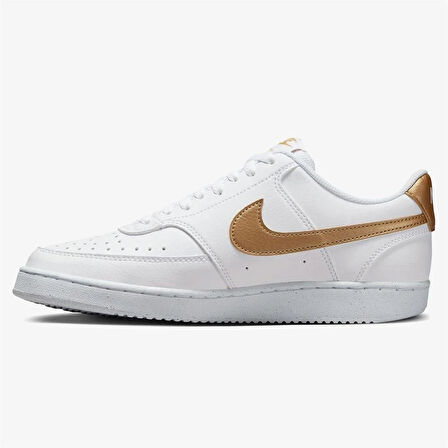 Nike Court Vision Lo Nn Kadın Sneaker Ayakkabı BEYAZ ALTIN