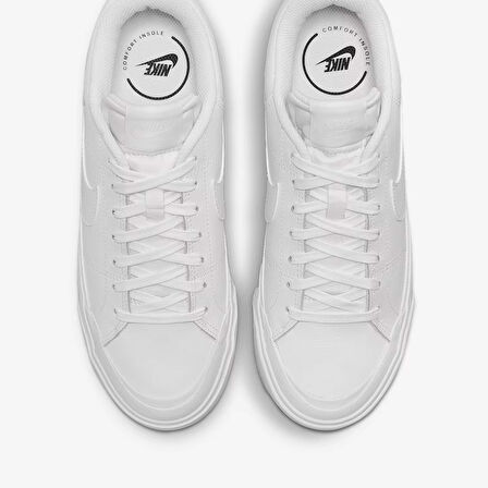 Nike WMNS NIKE COURT LEGACY LIFT Kadın Beyaz Spor Ayakkabı DM7590-101