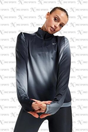 Nike Dri-FIT Swoosh Kadın Çeyrek Fermuar Antreman Üstü