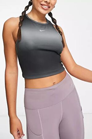 Nike Dri-Fit Swoosh Running Crop Kesim Kadın Spor Atlet