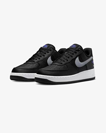 Nike Air Force 1 '07 Triple Swoosh Erkek Siyah Günlük Ayakkabı