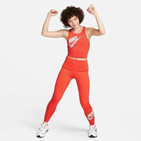 Sportswear Gel-Dance Cropped Turuncu Kadın Atlet