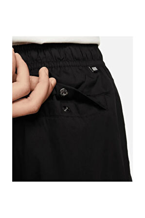 Oversized Erkek Siyah Şort Short Dm6917-011