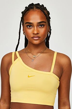 Nike Sportswear Everyday Modern Crop Kesim Kadın Sarı Atlet 